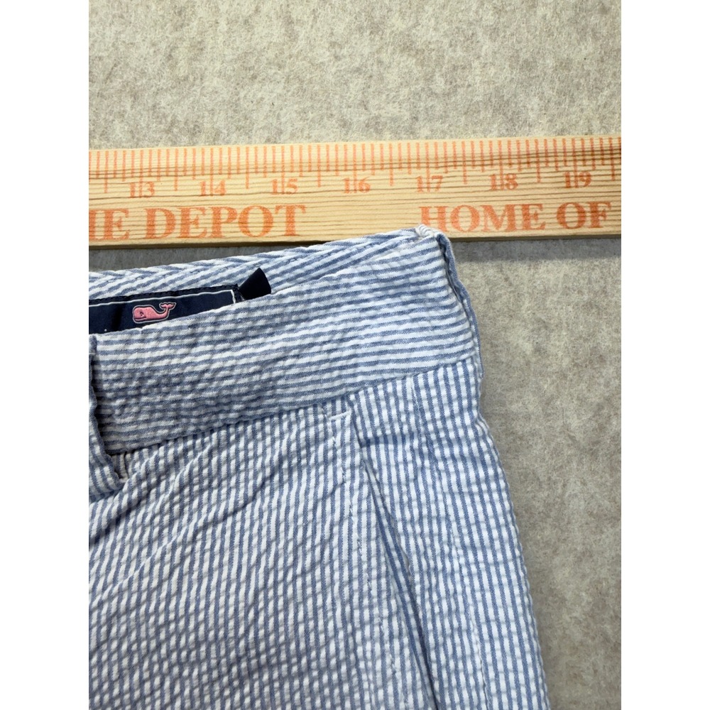 Vineyard Vines Seersucker Chino Pants Mens 34x32 Blue White Slim Straight - Picture 8 of 9